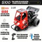 MOTOR RC 1:16 2,4GHZ 25KM/H 3 RUEDAS ROJO