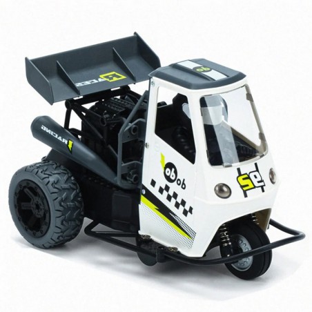 MOTO RC 1:16 2,4GHZ 25km/h 3 RUEDAS BLANCO