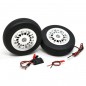 RUEDAS CON FRENO 136mm (36mm De Ancho Con Eje 8mm) JPHOBBY Aviones de mas de 30Kg