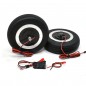 RUEDAS CON FRENO 136mm (36mm De Ancho Con Eje 8mm) JPHOBBY Aviones de mas de 30Kg