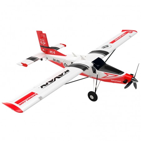 AVION PILATUS PC-6 PORTER 1500MM ROJO ARF