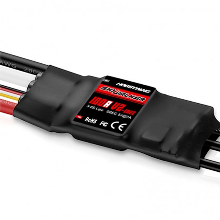 VARIADOR BRUSHLESS 100A V2 3-6S SKYWALKER HOBBYWING