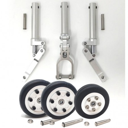 SET DE PATAS Y RUEDAS ER-005 2 ruedas 60mm y 1 rueda 45mm) JPHOBBY