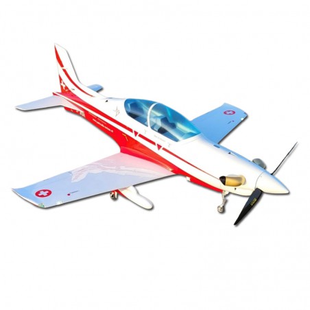 AVION PILATUS PC21 2.1M BLANCO ROJO V2 SEBART