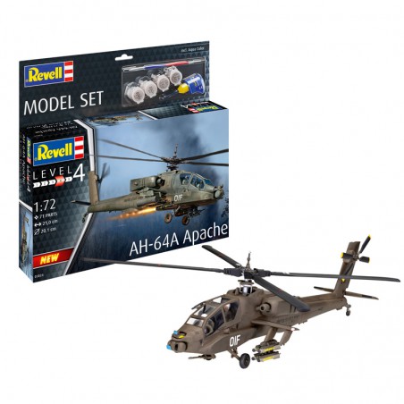 MAQUETA HELICOPTERO AH-64A APACHE 1/72 REVELL