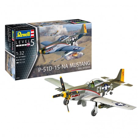 MAQUETA AVION MUSTANG P-51D 15 LV 1:32 REVELL