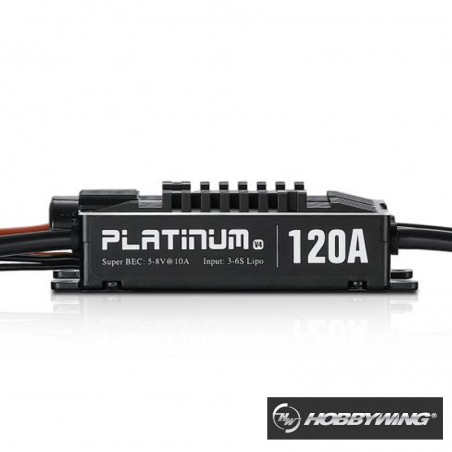 VARIADOR HOBBYWING 120A PRO PLATINUM V4 3-6S
