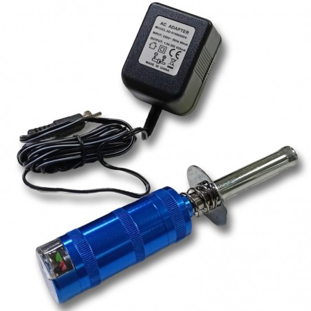 CHISPOMETRO ALUMINIO 2100mah CON MEDIDOR DE ESTADO Y CARGADOR FASTRAX