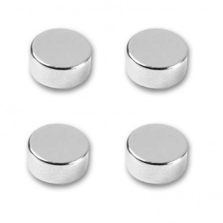 IMAN DE NEODIMIO 8X4MM 4 UNIDADES