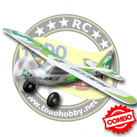 COMBO AVION FUNCUB KIT VERDE MULTIPLEX