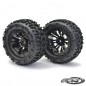 RUEDAS COMPLETAS TRUGGY 1/10 NEGRA (PAREJA)