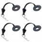 CLIP CARROCERIA CON SOPORTE GOMA FASTRAX (4 unidades)