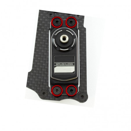 ARANDELA ALUMINIO SERVO ROJO 8 UNIDADES