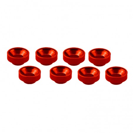 ARANDELA ALUMINIO SERVO ROJO 8 UNIDADES