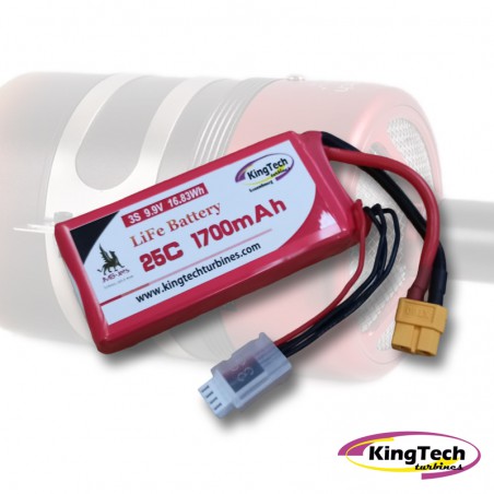 BATERIA LIFE 3S 1700MAH 25C KINGTECH
