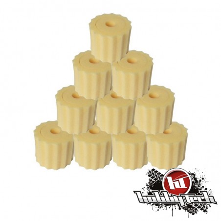 RECAMBIO ESPUMA ACANALADA DOBLE FILTRO DE AIRE 1/8 (10 unidades)