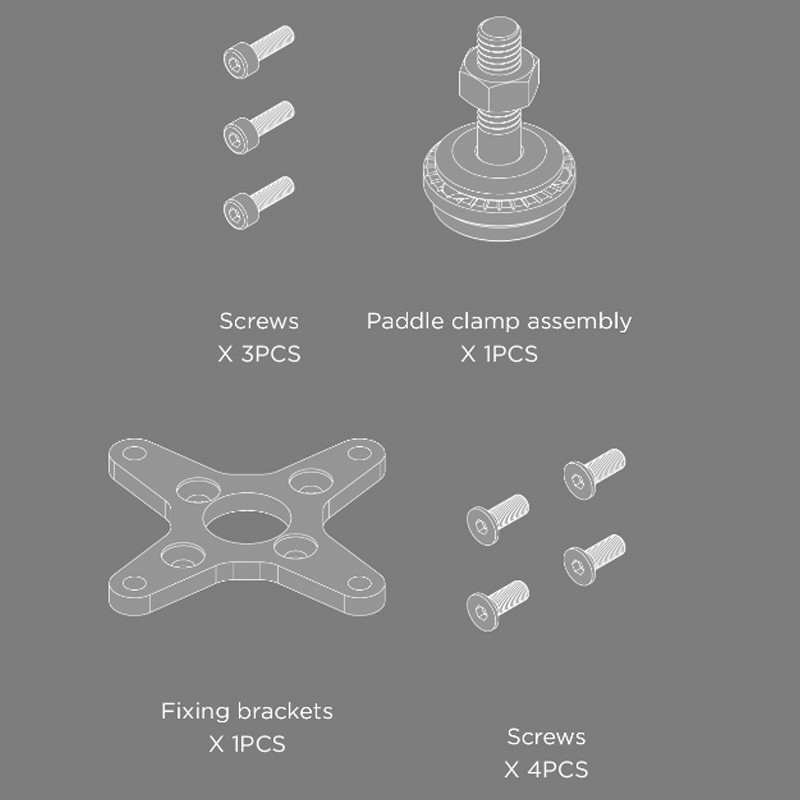 HOBBYWING Skywalker 2820SL Brushless Motor - 1000KV For RC Airplanes (3D, Gliders, Sport Planes) - View #6