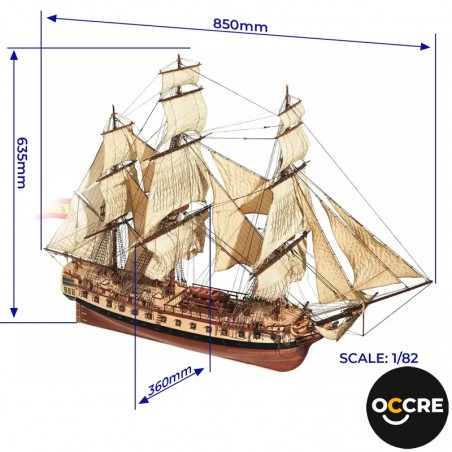 BARCO FRAGATA DIANA OCCRE