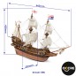BARCO GOLDEN HIND 1:85 OCCRE (643mm)