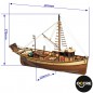 BARCO PALAMOS PESQUERO (peana incluida ) OCCRE