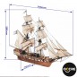 BARCO CORSAIR, BERGANTIN (peana) OCCRE