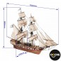 BARCO CORSAIR, BERGANTIN (peana) OCCRE