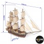 BARCO BALLENERO ESSEX 1:60 OCCRE (735mm) BARCO BALLENERO ESSEX 1:60 OCCRE (735mm)