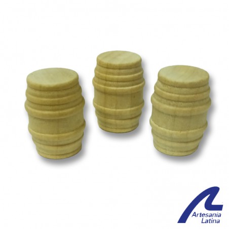 BARRIL 15mm (3 unidades) ARTESANIA LATINA