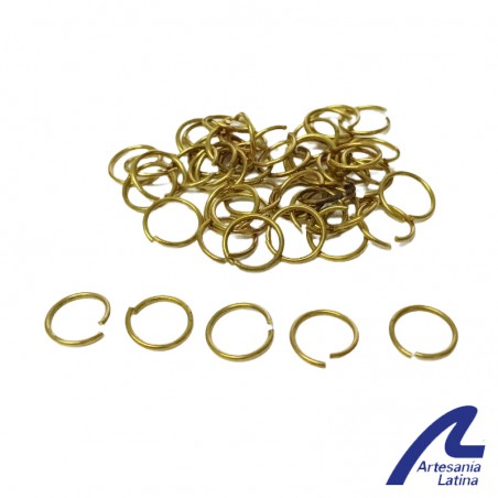 ANILLAS DE LATON 8mm (50 unidades) ARTESANIA LATINA
