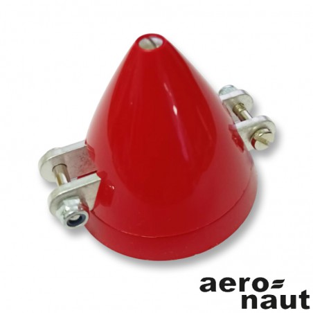 CONO 42mm ROJO CON MULETA Y ADAPTADOR EJE 3.17mm