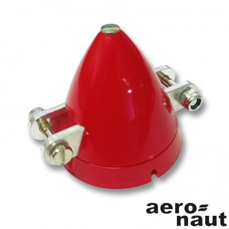 CONO 36mm ROJO CON MULETA Y ADAPTADOR EJE 4mm