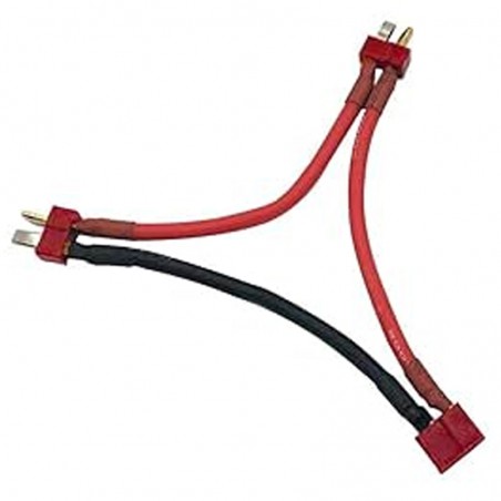 ADAPTADOR PARA 2 BATERIAS LIPO SERIE CONECTOR T DEAN