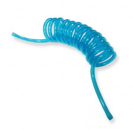 TUBO COMBUSTIBLE ESPIRAL GASOLINA 5X2.5mm AZUL (2 metros)