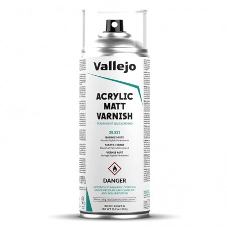 BARNIZ MATE SPRAY 400ML VALLEJO