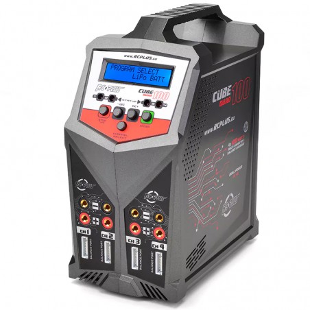 CARGADOR MULTIPLE CUBE QUAD 4X100W AC/DC RCPLUS