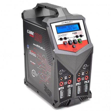 CARGADOR MULTIPLE CUBE QUAD 4X100W AC/DC RCPLUS