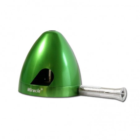 CONO ALUMINIO VERDE 44mm (para motor con eje de 4mm o 5mm) MIRACLE
