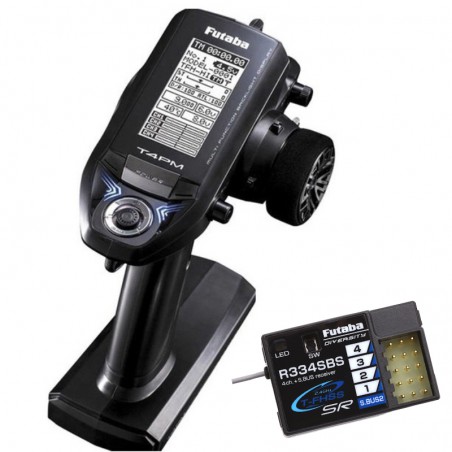 EMISORA FUTABA 4PM PLUS T-FHSS CON RECEPTOR R334SB