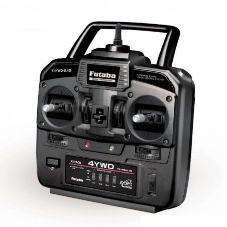 EMISORA FUTABA 4YWD 4 CANALES CON RECEPTOR R214FGE (para coches RC, Camiones, Tanques)