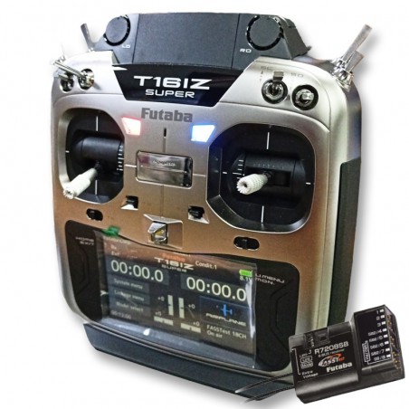 EMISORA T16IZ SUPER FUTABA CON RECEPTOR R7208SB (ULTIMA VERSION)
