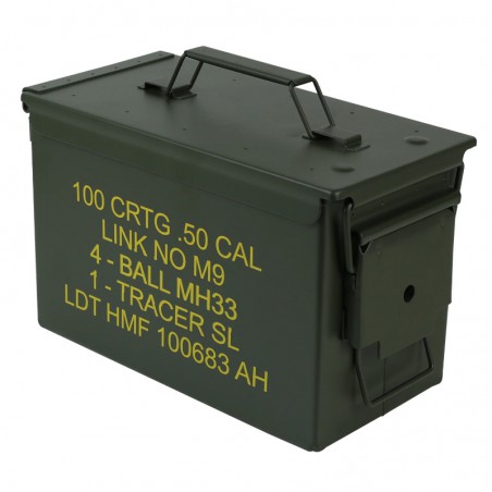 CAJA DE MUNICION METALICA 30X19X15,5cm (válida para guardar baterías)