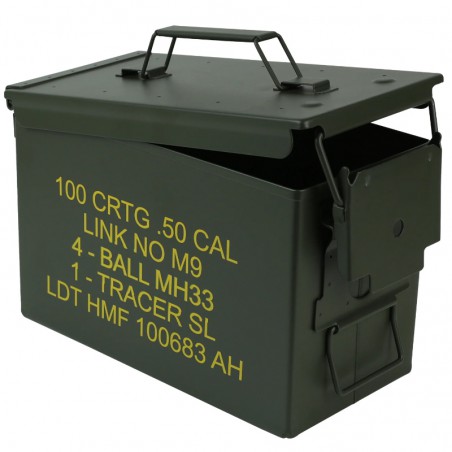 CAJA DE MUNICION METALICA 30X19X15,5cm (válida para guardar baterías)