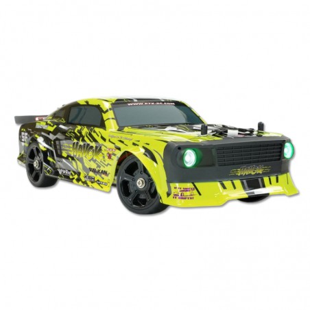 COCHE HAVOK DRIFT ROADSTER AMARILLO NEON 1/14 FTX (Con batería y cargador)