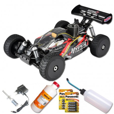 COCHE BUGGY 1/8 EXPLOSION HYPER 7 TQ2 HYPER21 (COMBO CON TODO)