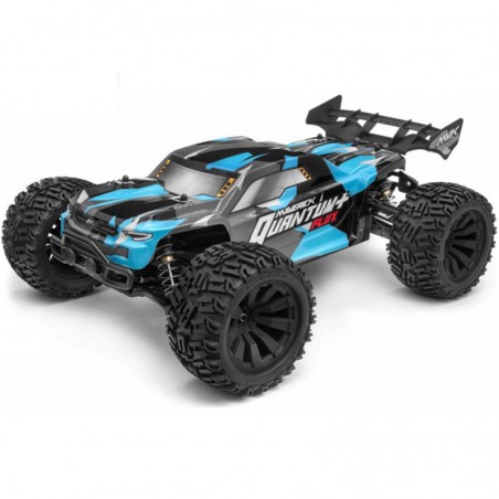 COCHE QUANTUM XT + FLUX 1/10XL MAVERICK AZUL (COMBO COMPLETO) 80Km/h