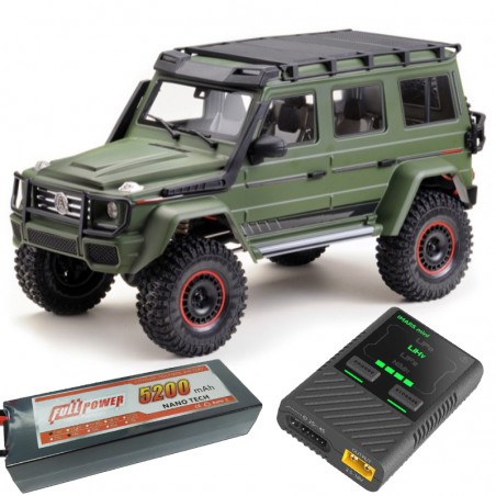 COCHE RC CRAWLER  CR4.4 WOLF VERDE MATE (COMBO COMPLETO)