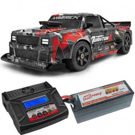 COCHE QUANTUMR FLUX 4S 1/8 4WD MAVERICK (COMBO COMPLETO)