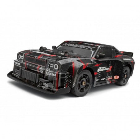 COCHE QUANTUMR FLUX 4S MUSCLE CAR ROJO MAVERICK (COMBO COMPLETO)
