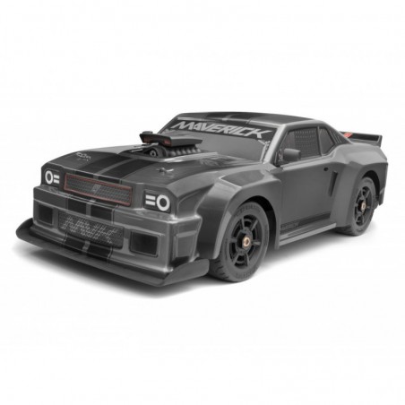 COCHE QUANTUMR FLUX 4S MUSCLE CAR GRIS MAVERICK (COMBO COMPLETO)