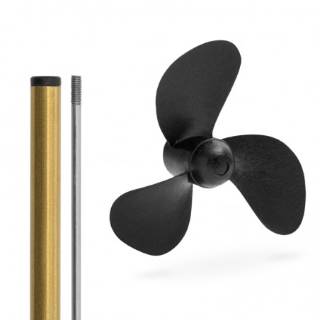 BOCINA 200MM CON HELICE 3 PALAS 40MM